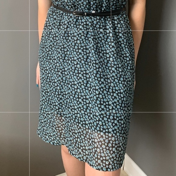 Xhiliration Belted Floral Dress - Picture 2 of 6